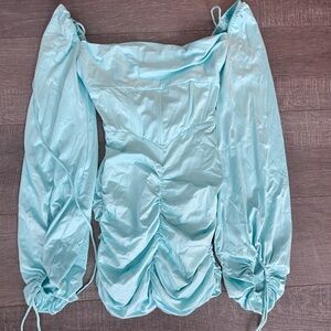 Lucy in the Sky Light Blue Long Sleeve Dress